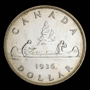 Canada, George V, 1 dollar : 1936