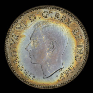 Canada, George VI, 5 cents : 1938