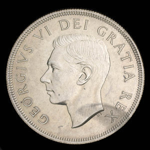 Canada, George VI, 1 dollar : 1949