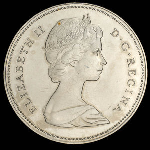 Canada, Elizabeth II, 50 cents : 1968