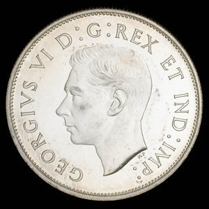 Canada, George VI, 50 cents : 1942