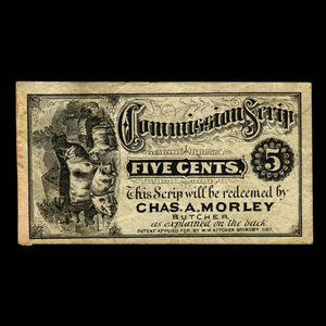 Canada, Chas. A. Morley, 5 cents : 1894