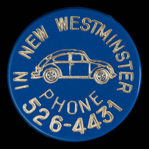 Canada, New Westminster Volkswagon Ltd., no denomination : 1972