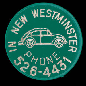 Canada, New Westminster Volkswagon Ltd., no denomination : 1972