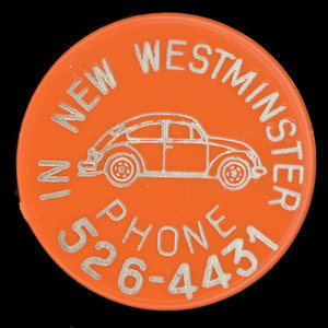 Canada, New Westminster Volkswagon Ltd., no denomination : 1972