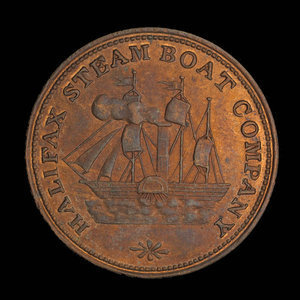 Canada, Halifax Steamboat Company, 1 fare : 1870
