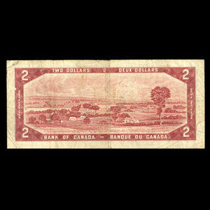 Canada, Bank of Canada, 2 dollars : 1954