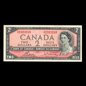 Canada, Bank of Canada, 2 dollars : 1954