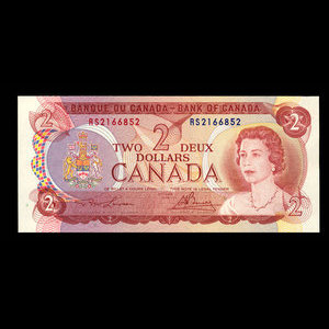 Canada, Bank of Canada, 2 dollars : 1974