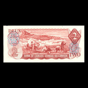 Canada, Bank of Canada, 2 dollars : 1974