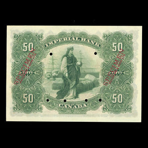 Canada, Imperial Bank of Canada, 50 dollars : January 2, 1907