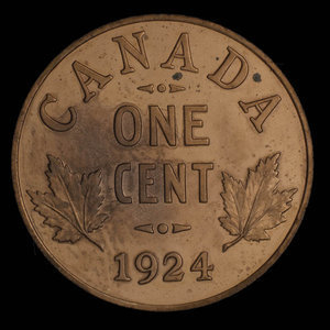 Canada, George V, 1 cent : 1924