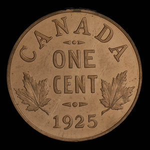 Canada, George V, 1 cent : 1925