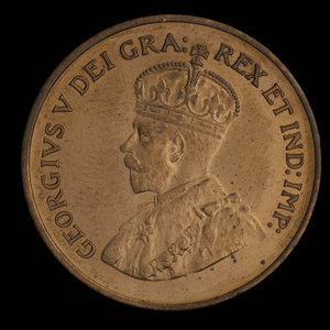 Canada, George V, 1 cent : 1928
