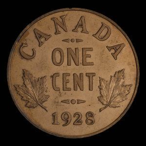 Canada, George V, 1 cent : 1928