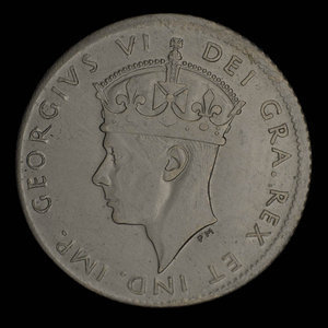 Canada, George VI, 10 cents : 1945