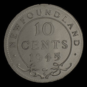 Canada, George VI, 10 cents : 1945