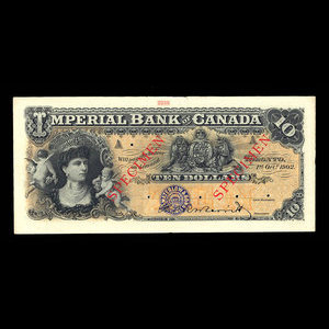 Canada, Imperial Bank of Canada, 10 dollars : October 1, 1902