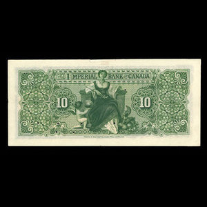 Canada, Imperial Bank of Canada, 10 dollars : October 1, 1902