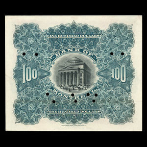 Canada, Bank of Montreal, 100 dollars : January 2, 1903