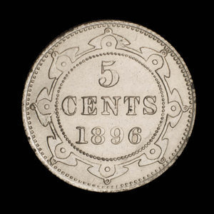 Canada, Victoria, 5 cents : 1896