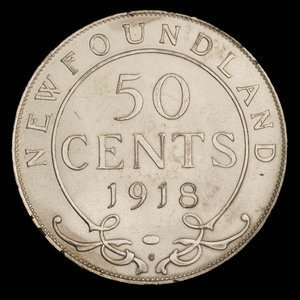 Canada, George V, 50 cents : 1918