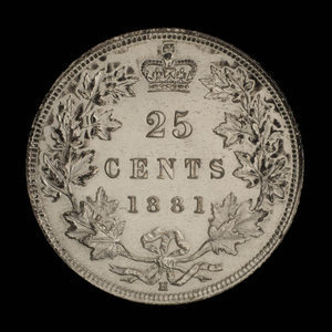 Canada, Victoria, 25 cents : 1881