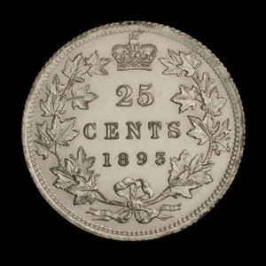Canada, Victoria, 25 cents : 1893