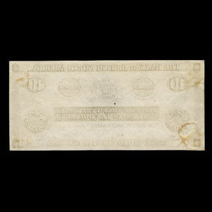 Canada, Bank of British North America, 10 dollars : July 1, 1870