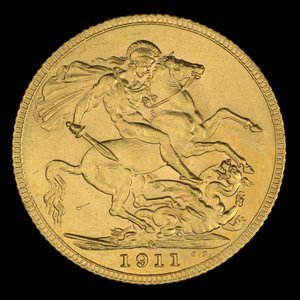 Canada, George V, 1 sovereign : 1911