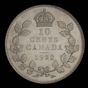 Canada, George V, 10 cents : 1928