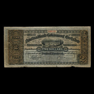 Canada, Government of Newfoundland, 2 dollars : 1913