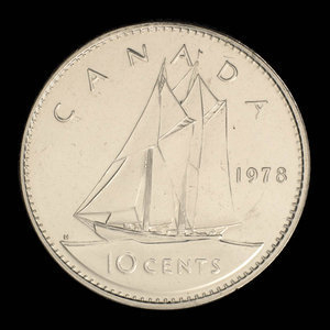 Canada, Elizabeth II, 10 cents : 1978