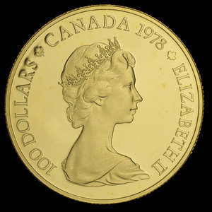 Canada, Elizabeth II, 100 dollars : 1978