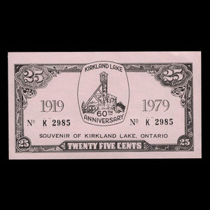 Canada, Town of Kirkland Lake, 25 cents : July 15, 1979