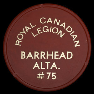 Canada, Royal Canadian Legion (R.C.L.) No. 75, no denomination :