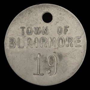 Canada, Town of Blairmore, no denomination :