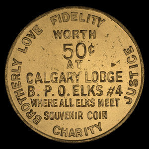 Canada, Elks ( B.P.O.E.) Lodge No. 4, 50 cents : 1963