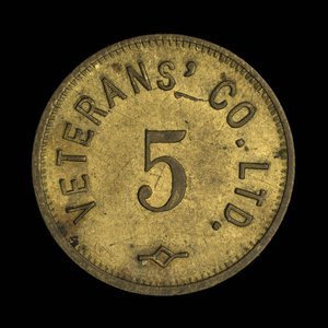 Canada, Veterans' Co. Ltd., 5 cents :