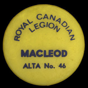 Canada, Royal Canadian Legion (R.C.L.) No. 46, no denomination :