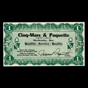 Canada, Cinq-Mars & Paquette Limited, 1 point : December 31, 1964