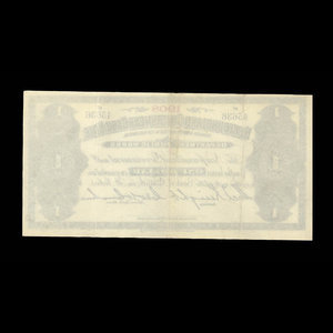 Canada, Newfoundland - Department of Public Works, 1 dollar : 1908