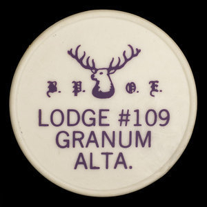 Canada, Elks ( B.P.O.E.) Lodge No. 109, no denomination :