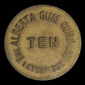 Canada, The Alberta Gum Company (A.G.CO.), 10 cents : 1929