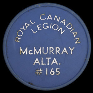 Canada, Royal Canadian Legion (R.C.L.) No. 165, no denomination :