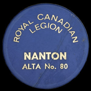 Canada, Royal Canadian Legion (R.C.L.) No. 80, no denomination :