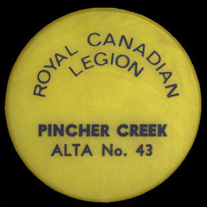 Canada, Royal Canadian Legion (R.C.L.) No. 43, no denomination :