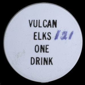 Canada, Elks ( B.P.O.E.) Lodge No. 121, 1 drink :