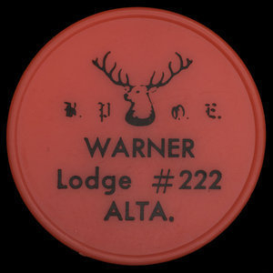 Canada, Elks ( B.P.O.E.) Lodge No. 222, no denomination :