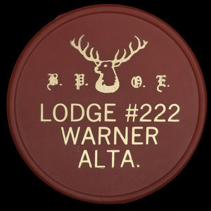 Canada, Elks ( B.P.O.E.) Lodge No. 222, no denomination :